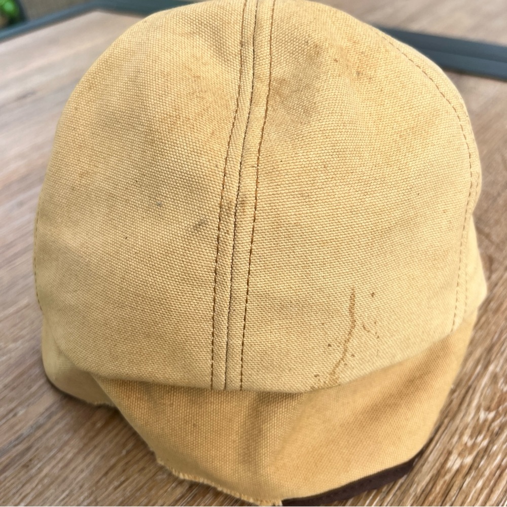 Vintage Carhartt Thermal Hat Made USA Ear Flap Canvas - Picture 7 of 10